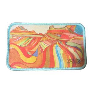 Mountain Scene Colorful Patch by Artist Katherine Homes
